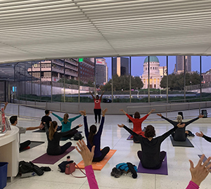 Yoga at the Arch