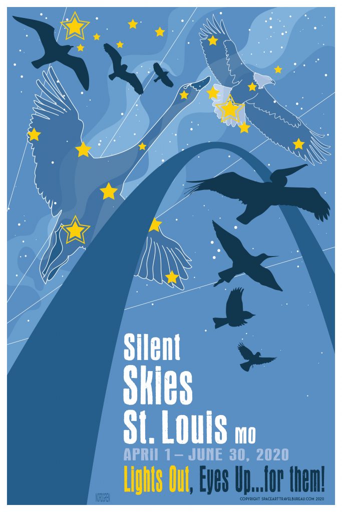 Graphic of Silent Skies Mural