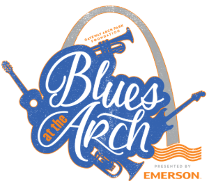 Blue At The Arch 2020 Logo