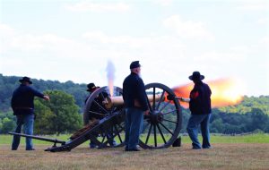 Artillery demonstration at Wilson's Creek National Battlefield